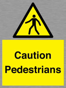 Caution Pedestrians